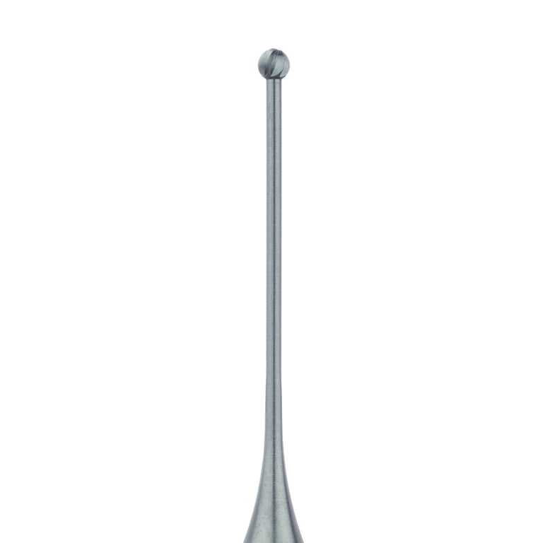Meisinger RAX #191.120 Round, Steel Bur, 10/Pk. Head Size 1.2mm Ø