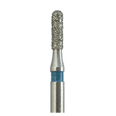 Meisinger FG 838.012 Medium Round End Cylinder Multi Use Diamond Bur, 5/Pk. 1.2mm Diameter