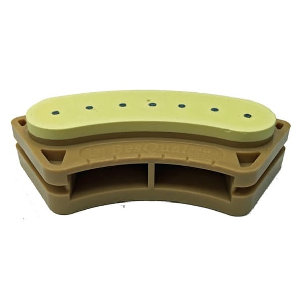 BesQual S-Base Pinned Stone Base, Upper or Lower Partial Quadrant, 100/Box
