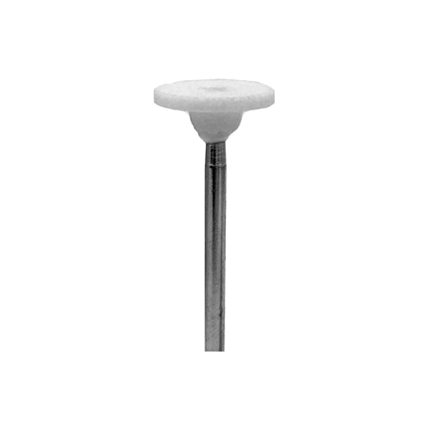BesQual #11 White HP Mounted Grinding Stones, Wheel, Medium, 100/Pk. HP shank. Ideal for fine