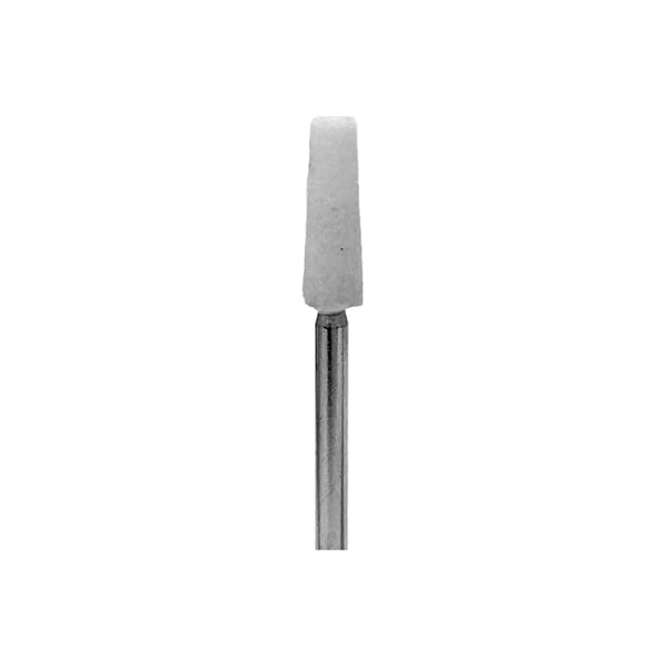 BesQual #20 White HP Mounted Grinding Stones, Taper, Medium, 100/Pk. HP shank. Ideal for fine