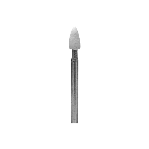 BesQual #30 White HP Mounted Grinding Stones, Flame, Medium, 100/Pk. HP shank. Ideal for fine