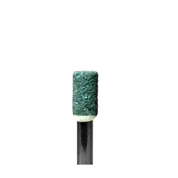 BesQual RA Shank, #CY1 Green Grinding Mounted Stone, Cylinder (Taper), 12/Pk. Silicon carbide