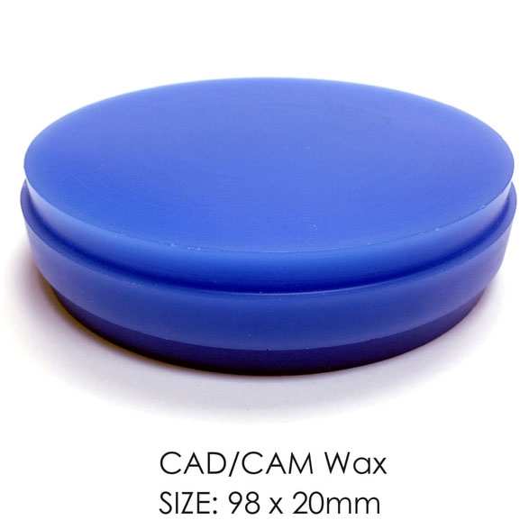 BesQual CAD/CAM Milling Wax Disc 98mm x 20 mm. Designed to use with various CAD/CAM systems. Burns