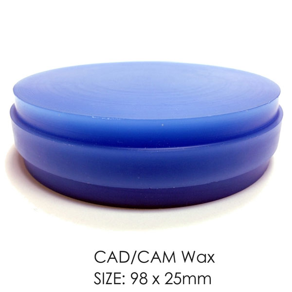 BesQual CAD/CAM Milling Wax Disc 98mm x 25 mm. Designed to use with various CAD/CAM systems. Burns