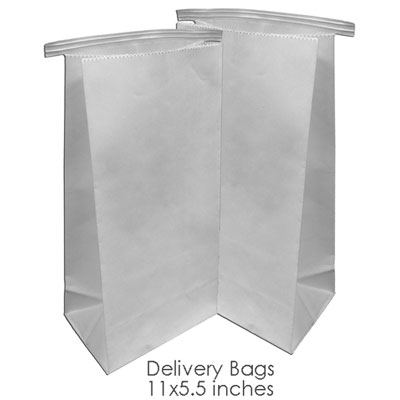 BesQual Denture Delivery Bags 11" x 5.5", 500/Pk. Safely transport your merchandise. Reinforced