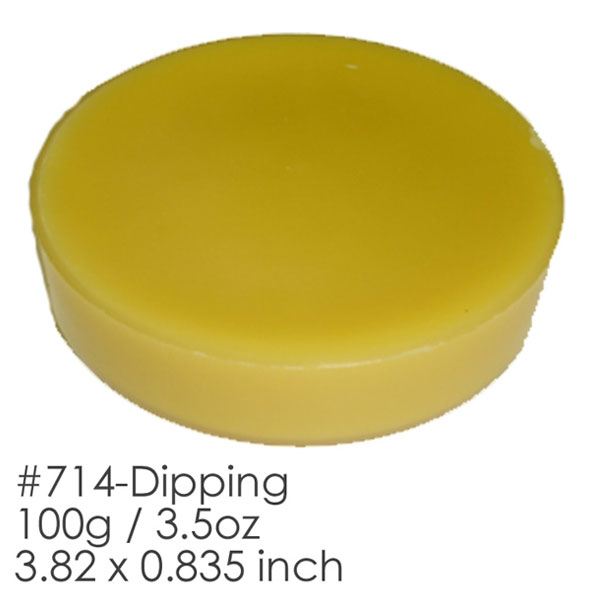 BesQual Dipping Wax, Yellow. Size: 3.82" x 0.835"