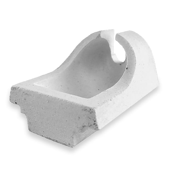 BesQual Crucible - Quartz. Slotted. Fits any standard type or broken arm casting machine