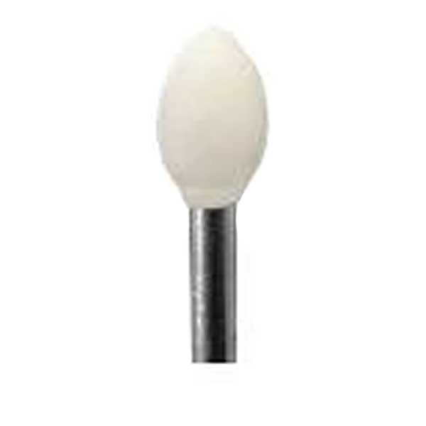 BesQual RA Latch Type Aluminum Oxide Flame Shaped White Mounted Stone, 12/Pk