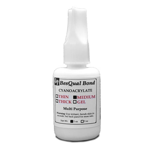 BesQual Adhesive (Cyanoacrylates) - Medium for dowel pins, 1 oz. Bottle.Glue-MD1