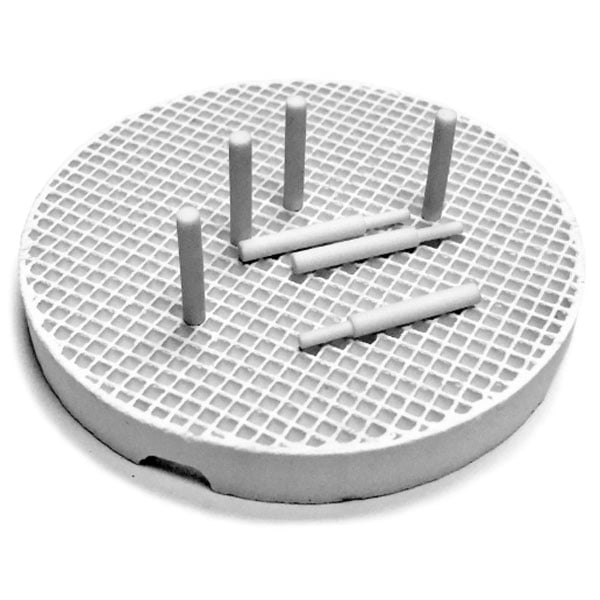 BesQual Honeycomb Firing Trays with 20 Ceramic Pins 2/Pk. Honeycomb Tray is used as a platform