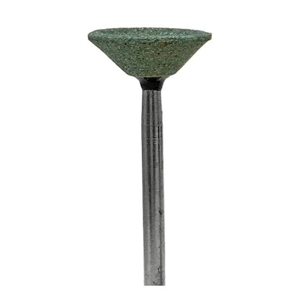 BesQual Green HP Mounted Grinding Stone G009 - Concave 100/Pk. Excellent for fast contouring