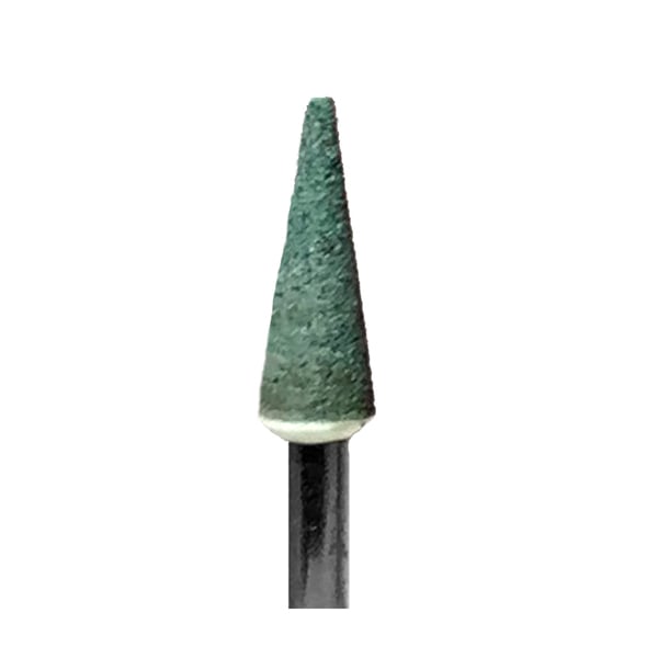 BesQual RA Shank Green Grinding Mounted Stone Silicon Carbide, RG-CN1 - Cone 12/Pk. Excellent