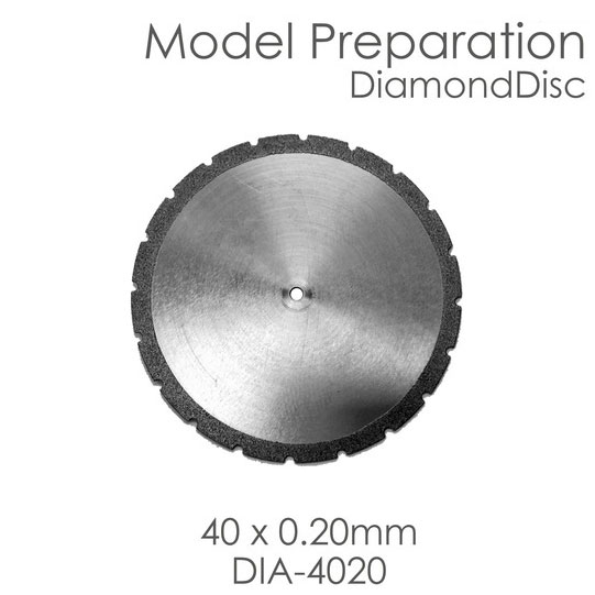 BesQual Model Preparation Diamond Disc 40mm x 0.20mm. Diamond disc only, mandrel not included