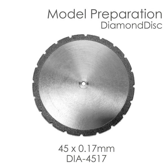 BesQual Model Preparation Diamond Disc 45mm x 0.17mm. Diamond disc only, mandrel not included