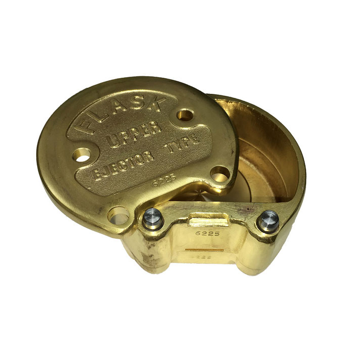 BesQual Upper Denture Flask, Ejector Type. Made of high quality bronze alloy that is ideal