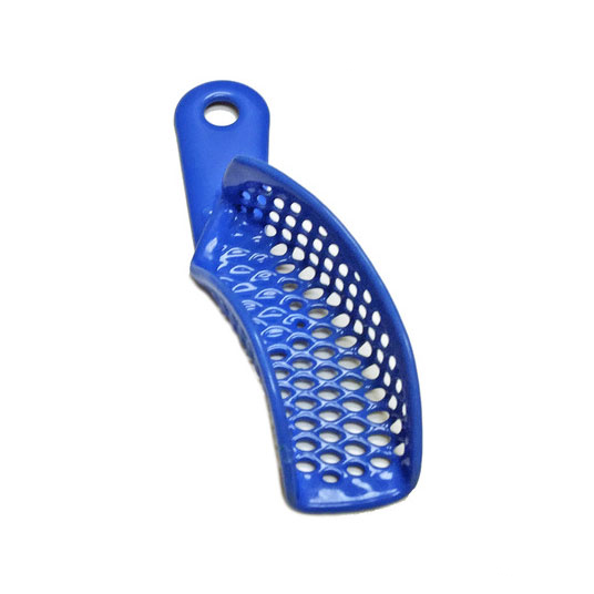 BTray Metal Perforated Impression Trays, Resin Coated, Upper Right / Lower Left Quadrant, 12/Pk