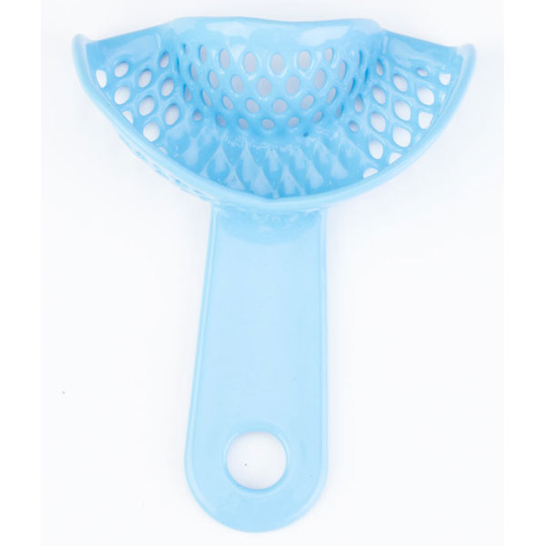 CTrays Resin Double Coated Impression Trays - Upper Anterior, Blue 12/Pk. Large Hole/Perforated