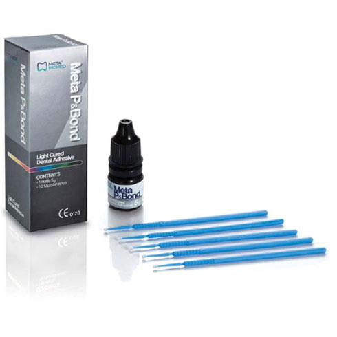 Meta P&Bond 5-th Generation Bonding System: 5 Gm. Bonding Agent Bottle & 10 Micro Brushes
