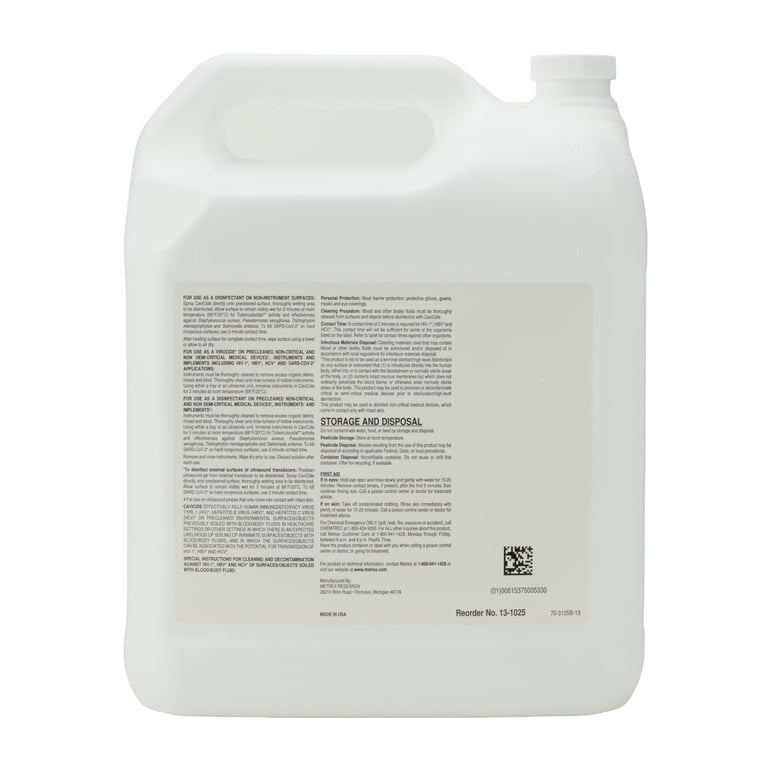 CaviCide Surface Disinfectant 2.5 Gallon.