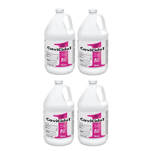 CaviCide1 4 x 1 Gallon Case. Multi-Purpose Disinfectant / Decontaminant Cleaner. Non-bleach, low