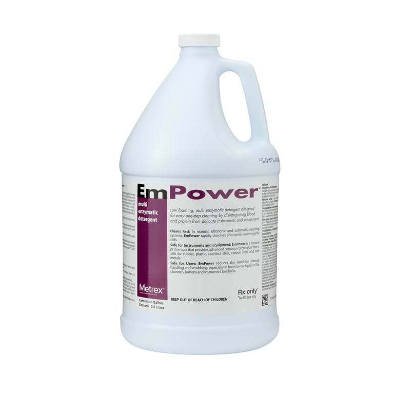 EmPower 1 Gal. Enzymatic Solution, Fresh Scented. Dual-Enzymatic Detergent, effective as both