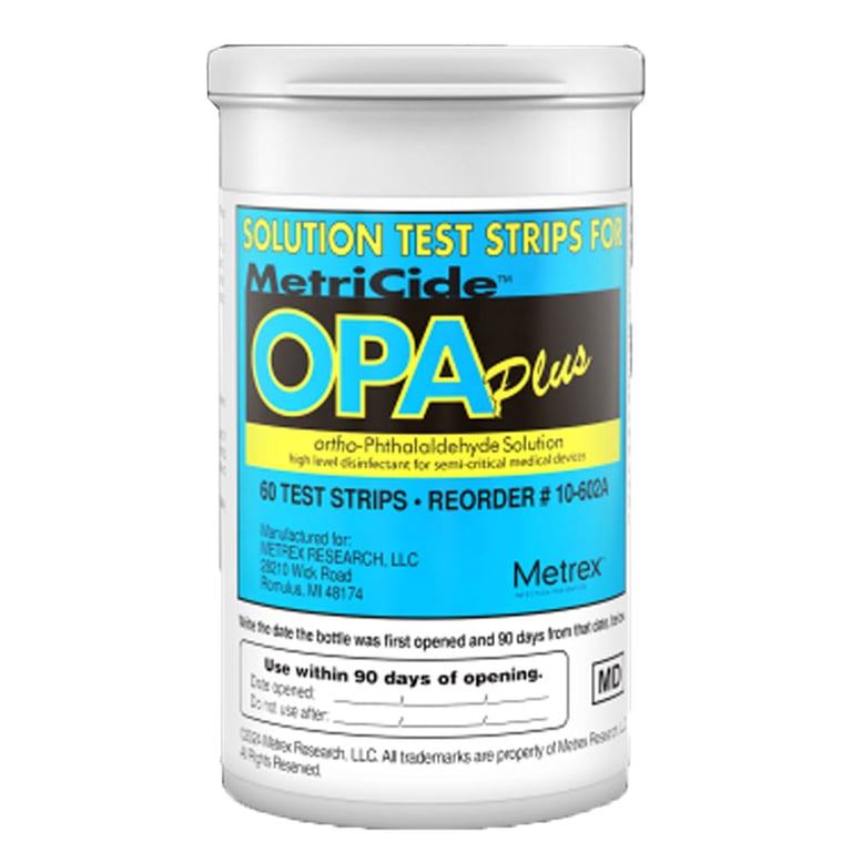 MetriCide OPA Plus Solution Test Strips, 60/Bottle. To test Solution