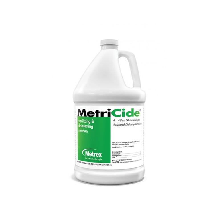 MetriCide 2.6% Buffered Glutaraldehyde, 1 Gallon, Single Bottle. Can be used and reused