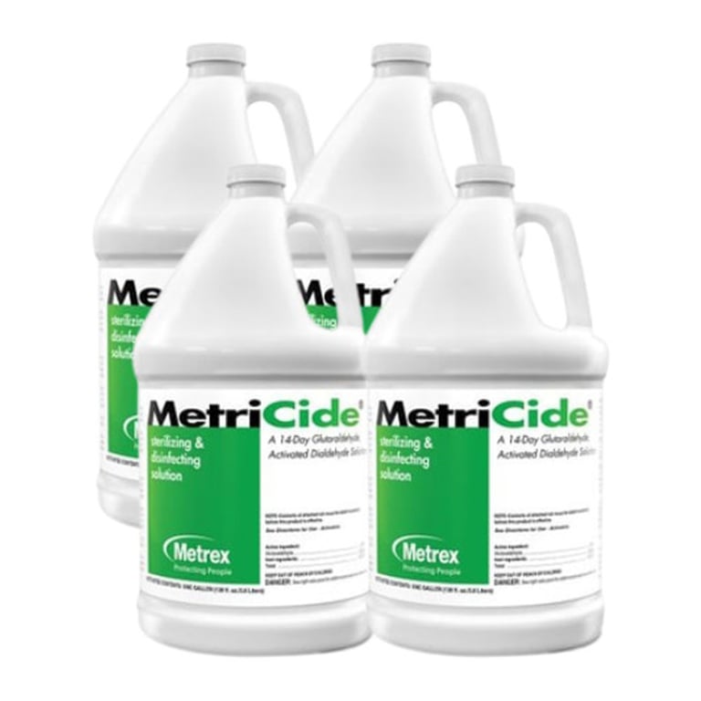 MetriCide 2.6% Buffered Glutaraldehyde, 1 Gallon, 4/Case. Can be used and reused as a sterilant