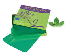 Blossom 6" x 6" Medium, Green Latex Dental Dam 36/Bx. Mint Flavored