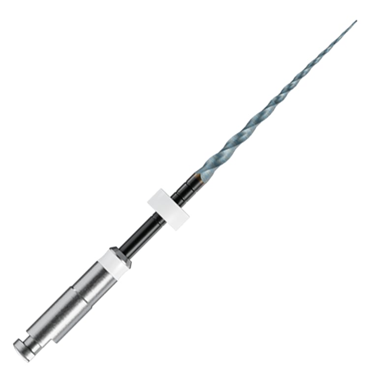 MicroMega MM Taper NiTi Rotary File S2, .04 Taper, 21mm, Sterile, 6/Pk. White stop and ring