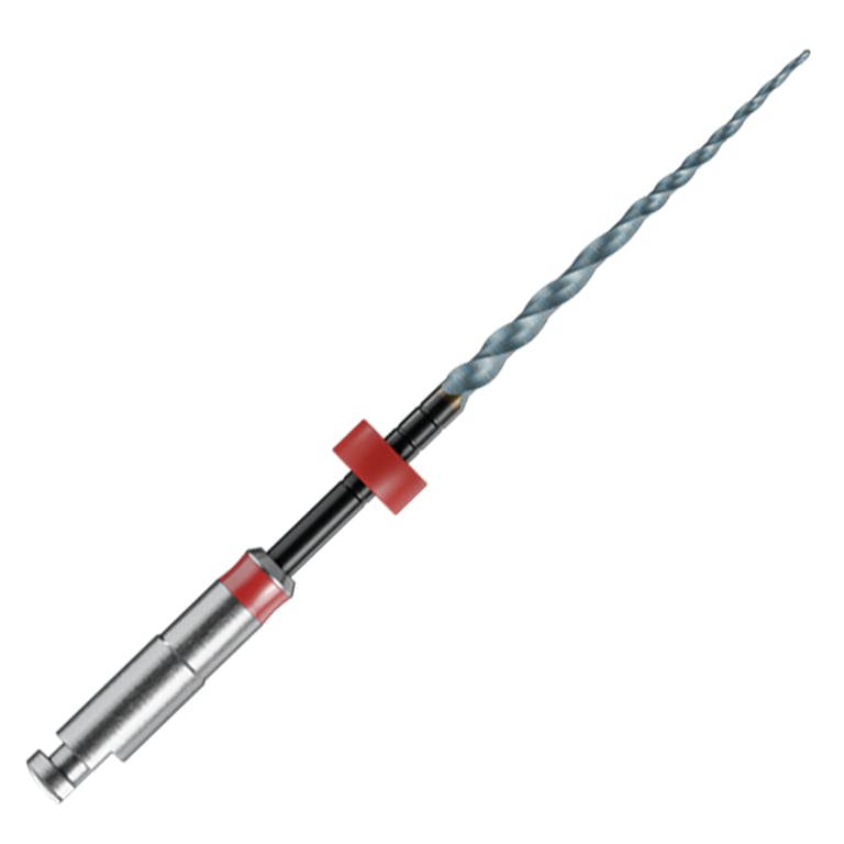 MicroMega MM Taper NiTi Rotary File F2, .08 Taper, 25mm, Sterile, 6/Pk. Red stop and ring