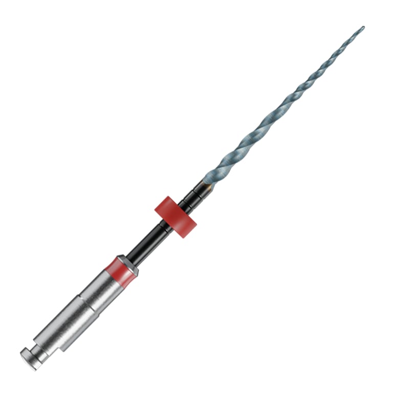 MicroMega MM Taper NiTi Rotary File F2, .08 Taper, 31mm, Sterile, 6/Pk. Red stop and ring