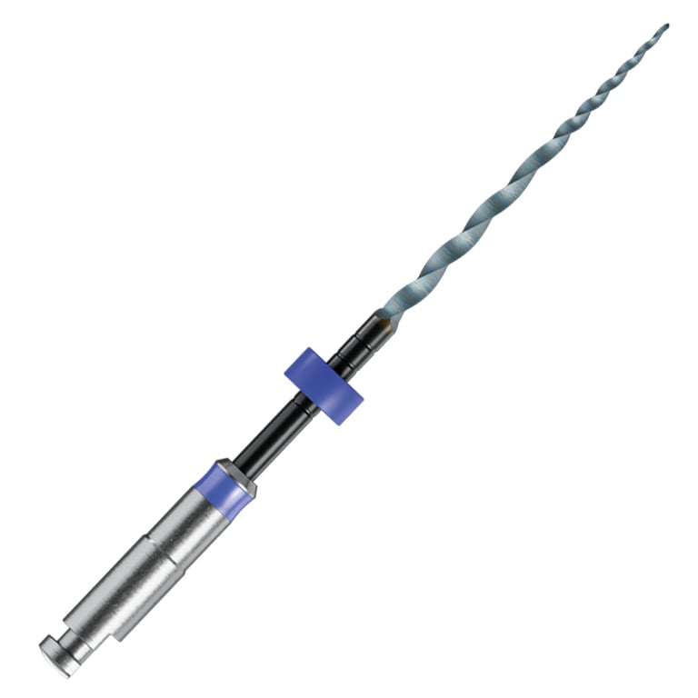 MicroMega MM Taper NiTi Rotary File F3, .09 Taper, 31mm, Sterile, 6/Pk. Blue stop and ring