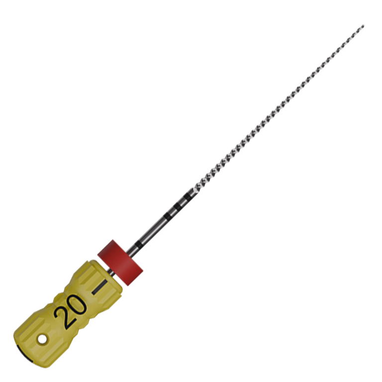 MicroMega MM 21mm Stainless Steel K-File, #20 Yellow, 6/Pk. Endodontic files designed