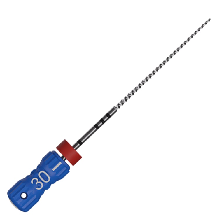 MicroMega MM 21mm Stainless Steel K-File, #30 Blue, 6/Pk. Endodontic files designed