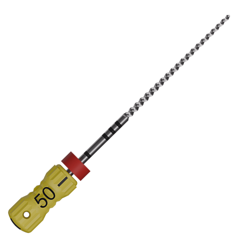 MicroMega MM 21mm Stainless Steel K-File, #50 Yellow, 6/Pk. Endodontic files designed