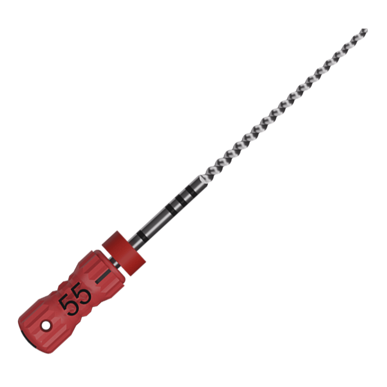 MicroMega MM 21mm Stainless Steel K-File, #55 Red, 6/Pk. Endodontic files designed