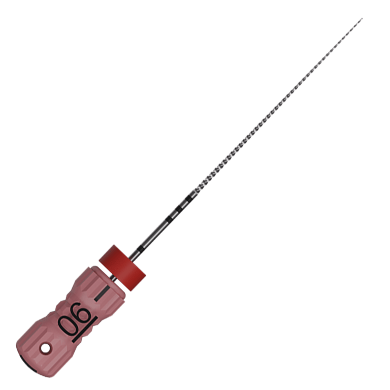 MicroMega MM 25mm Stainless Steel K-File, #6 Pink, 6/Pk. Endodontic files designed