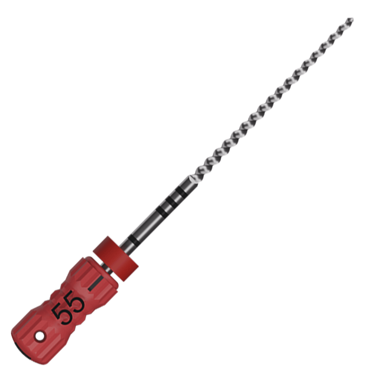 MicroMega MM 25mm Stainless Steel K-File, #55 Red, 6/Pk. Endodontic files designed