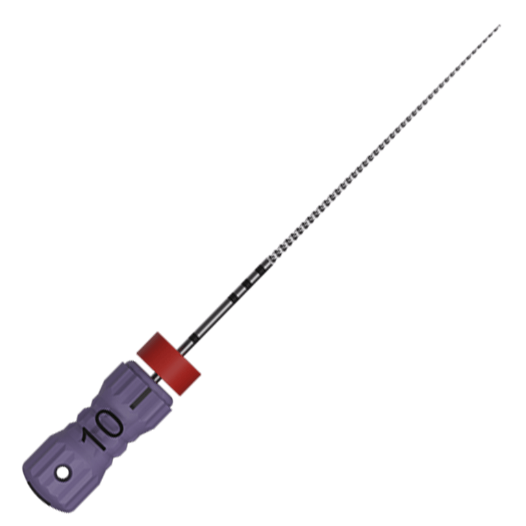 MicroMega MM 31mm Stainless Steel K-File, #10 Purple, 6/Pk. Endodontic files designed