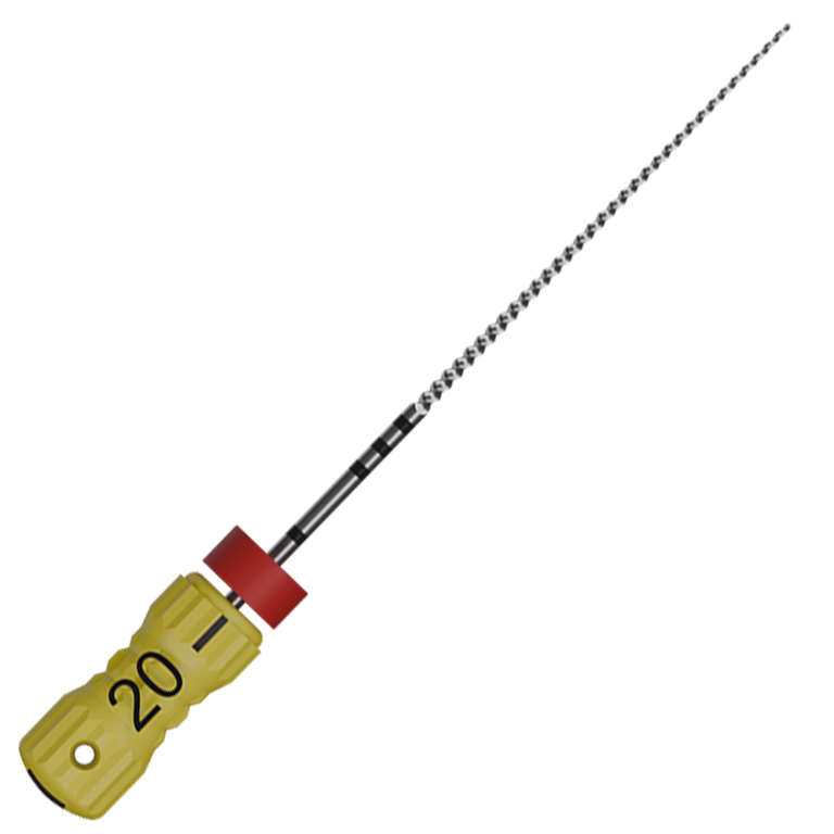 MicroMega MM 31mm Stainless Steel K-File, #20 Yellow, 6/Pk. Endodontic files designed