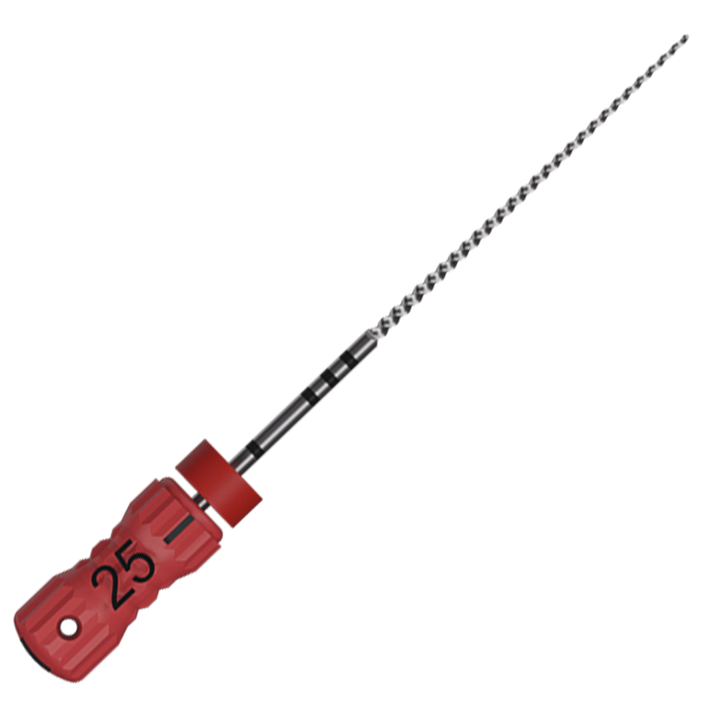MicroMega MM 31mm Stainless Steel K-File, #25 Red, 6/Pk. Endodontic files designed