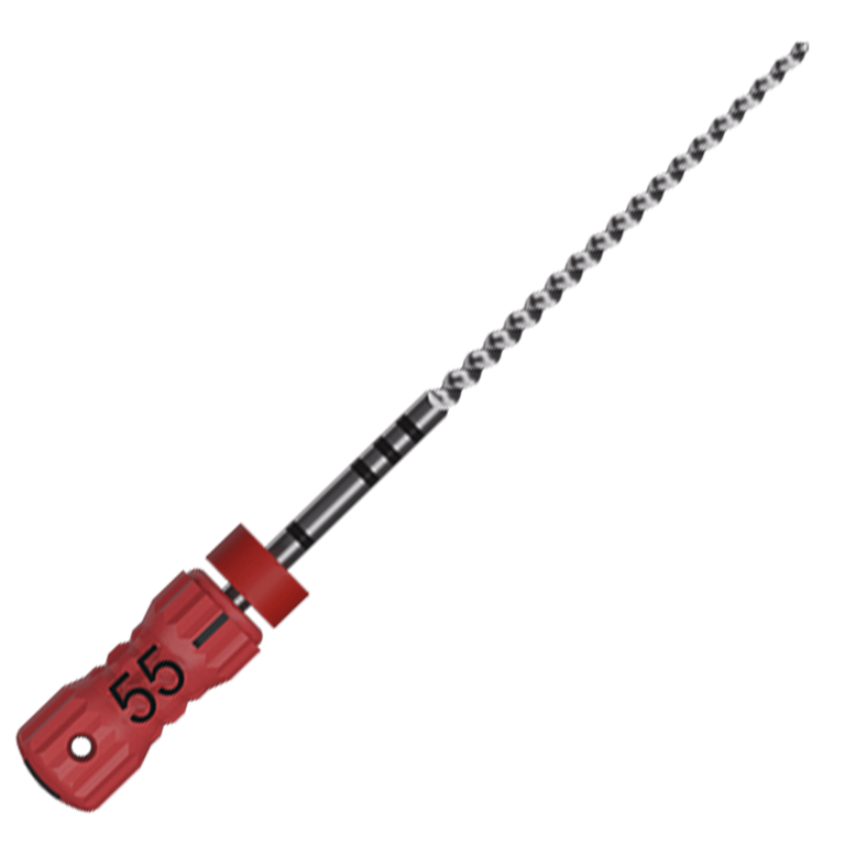 MicroMega MM 31mm Stainless Steel K-File, #55 Red, 6/Pk. Endodontic files designed