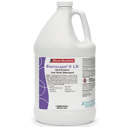 Enzyclean II LS Dual Enzyme Low Suds Detergent, 1 Gallon, concentrated. Specially formulated
