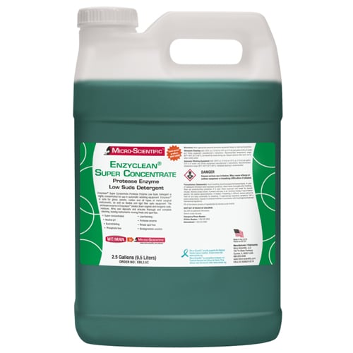Enzyclean super concentrate Protease Enzyme Low Suds Detergent, 1 Gallon, concentrated. Specially