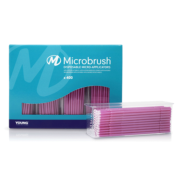 Microbrush Plus Micro-Applicators, Fine, Pink, 400/Pk. With a stiff head designed for scrubbing