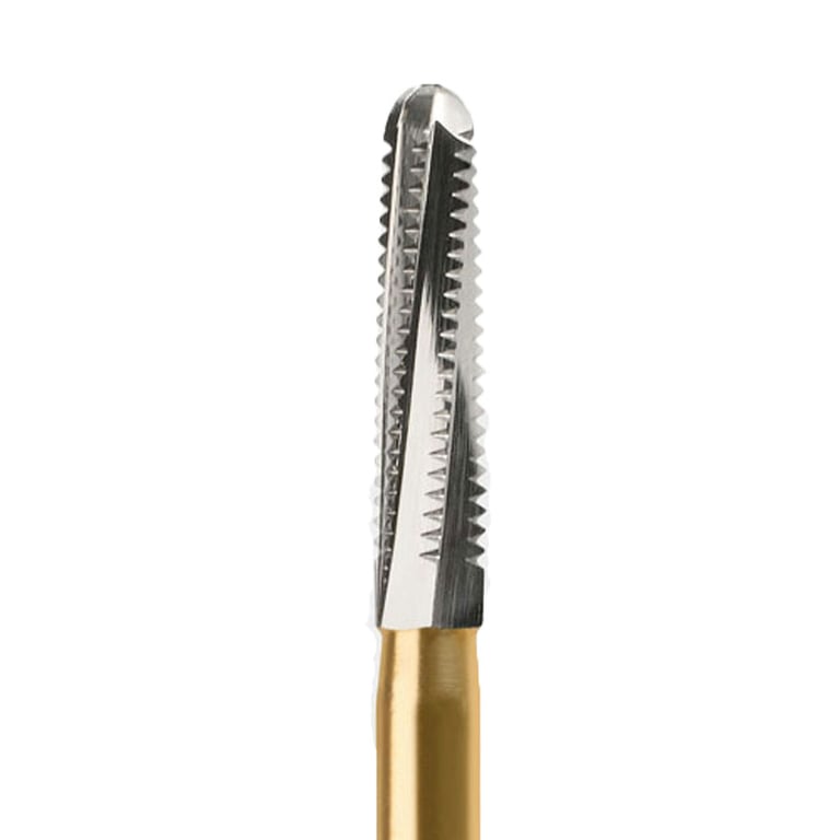 CrownKing FG #856-018 Round End Taper Hi-Performance Crown Prep Carbide Bur, 25/Pk. Head diameter
