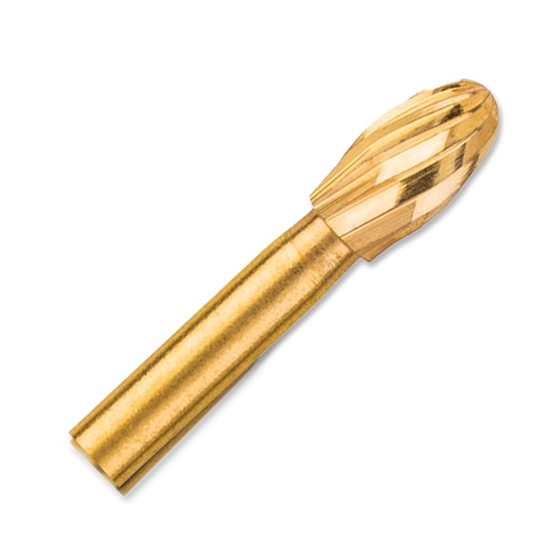 NeoBurr FG #OS1 Egg Shaped 12-Blade Esthetic Finisher Bur, 25/Pk. Sterilized. Head diameter: 2.3