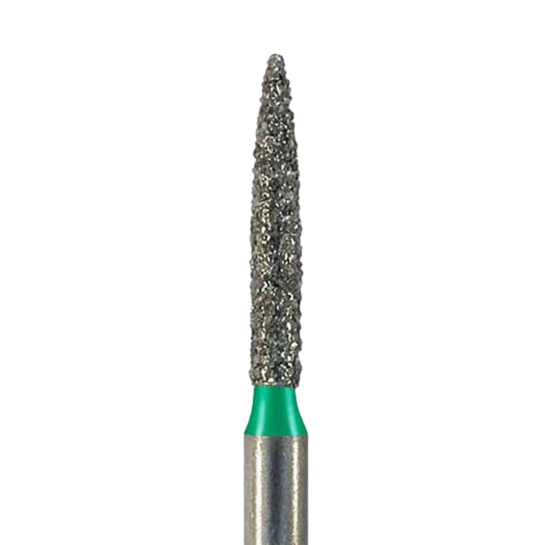 NeoDiamond FG #1512.8 (862.012) Coarse Grit, Flame shape Disposable Diamond Bur, Pack of 25